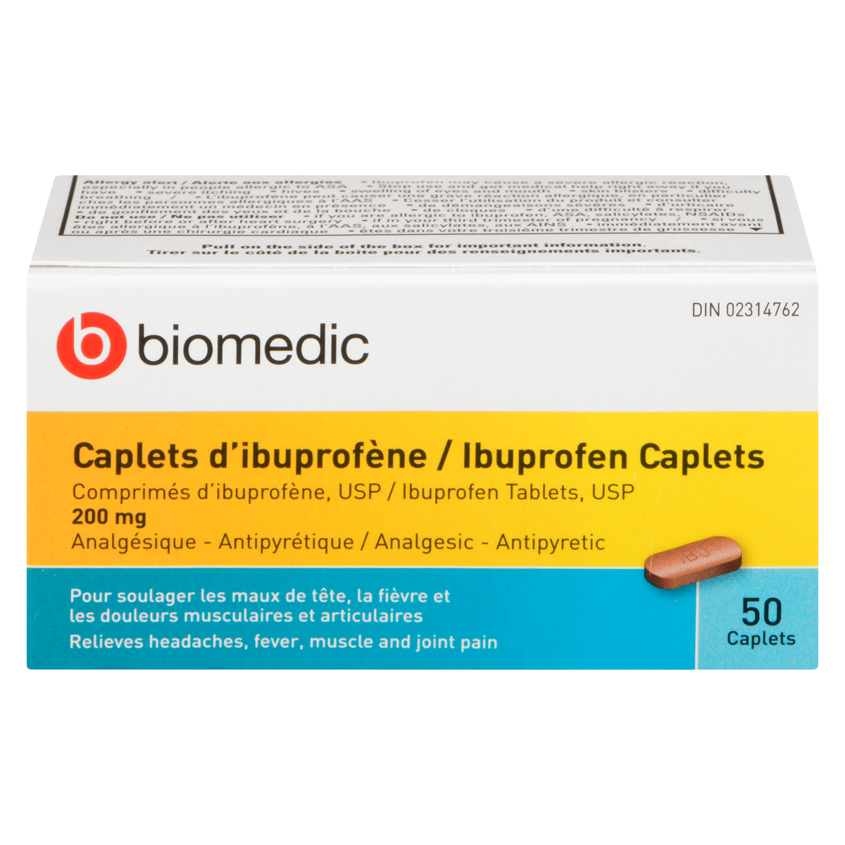 Ibuprofen 200mg caplets / 布洛芬胶囊片 200毫克 - crescentpharmacy.ca