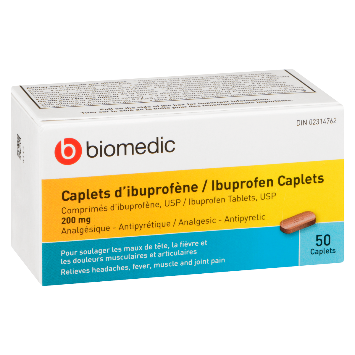 Ibuprofen 200mg caplets / 布洛芬胶囊片 200毫克 - crescentpharmacy.ca