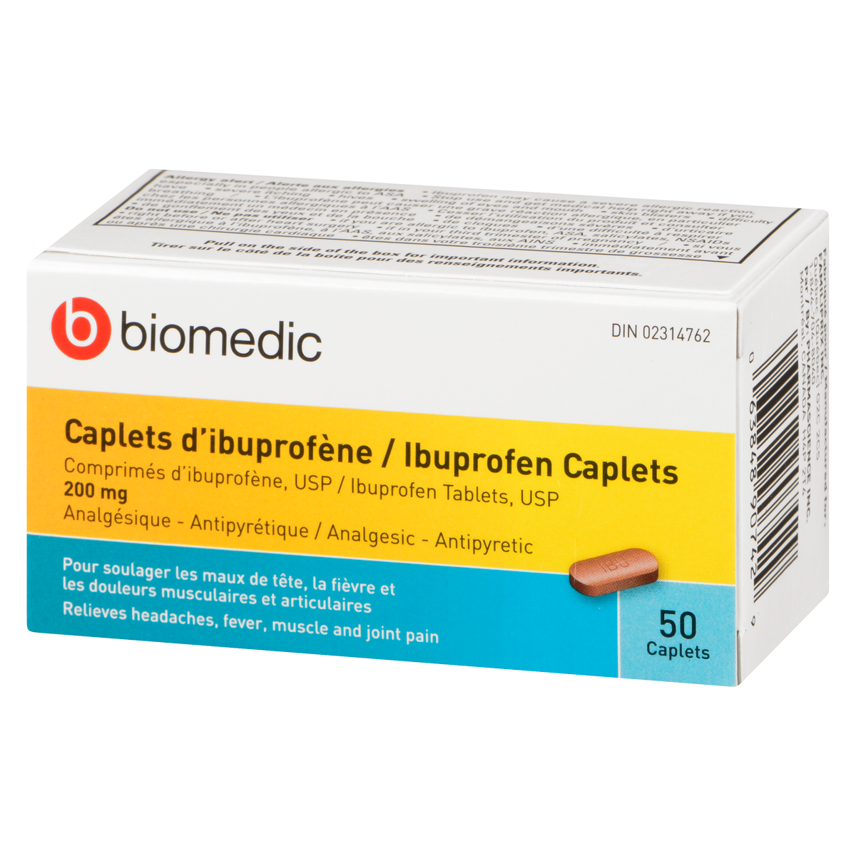 Ibuprofen 200mg caplets / 布洛芬胶囊片 200毫克 - crescentpharmacy.ca