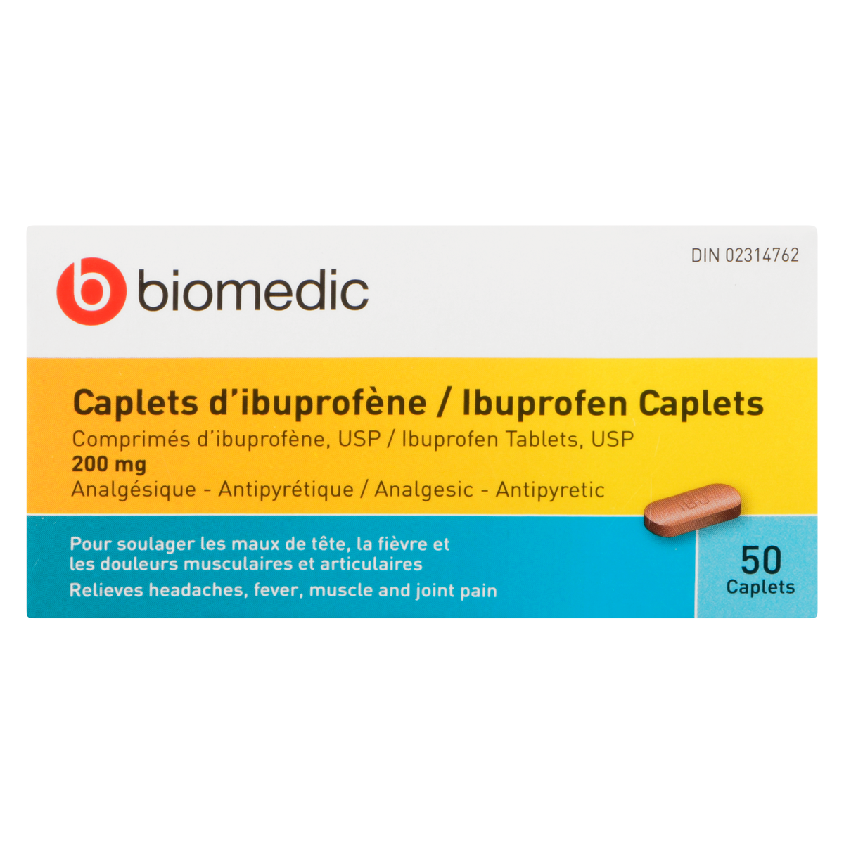 Ibuprofen 200mg caplets / 布洛芬胶囊片 200毫克 - crescentpharmacy.ca