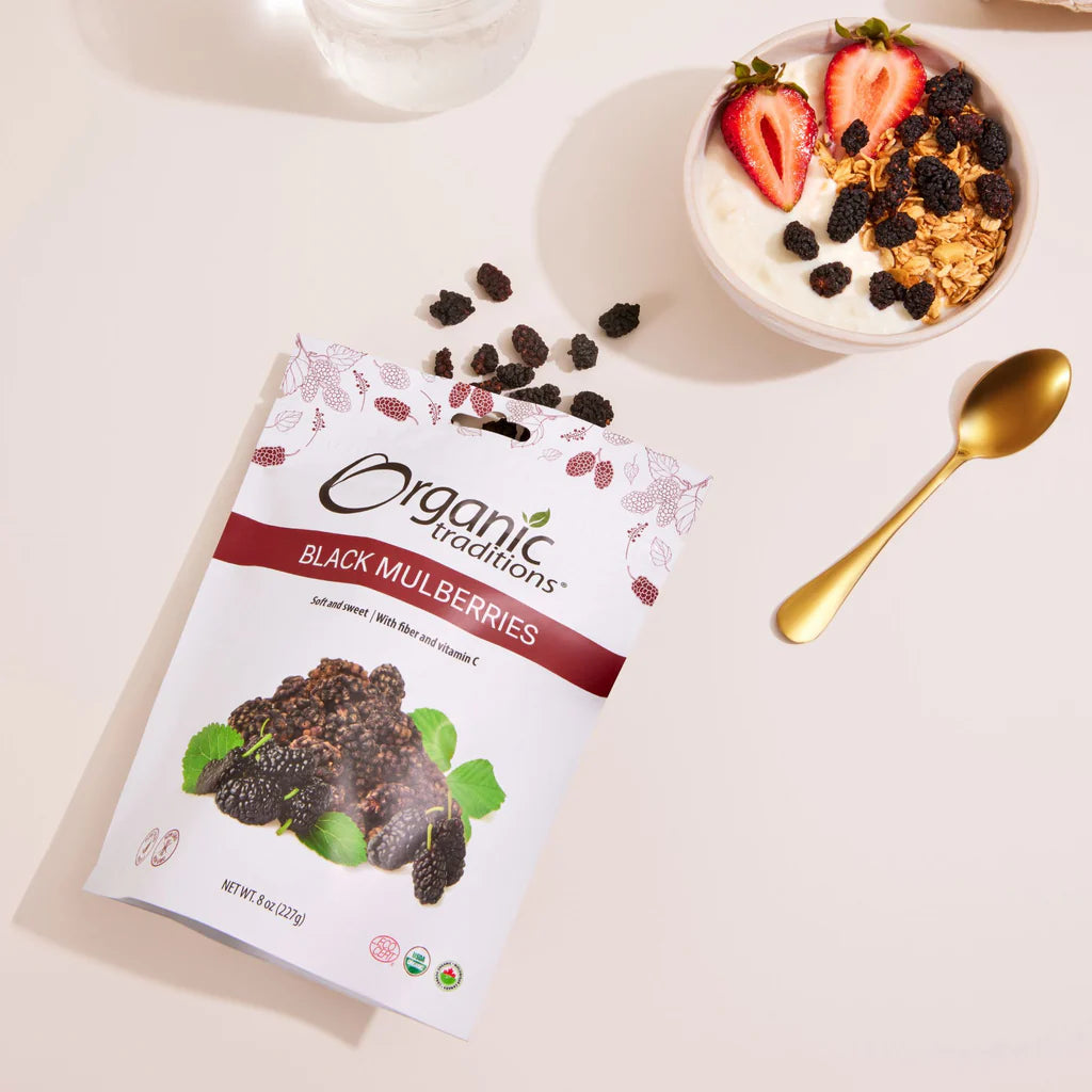 Organic Black Mulberries / 有机 黑桑葚 - crescentpharmacy.ca