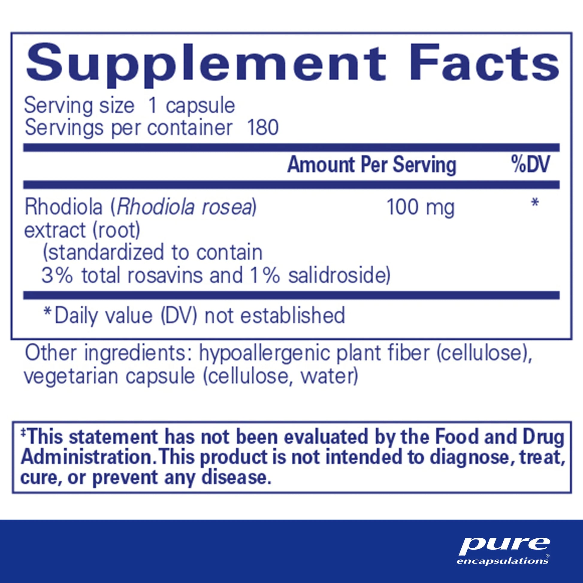 Rhodiola Rosea / 红景天 = crescentpharmacy.ca