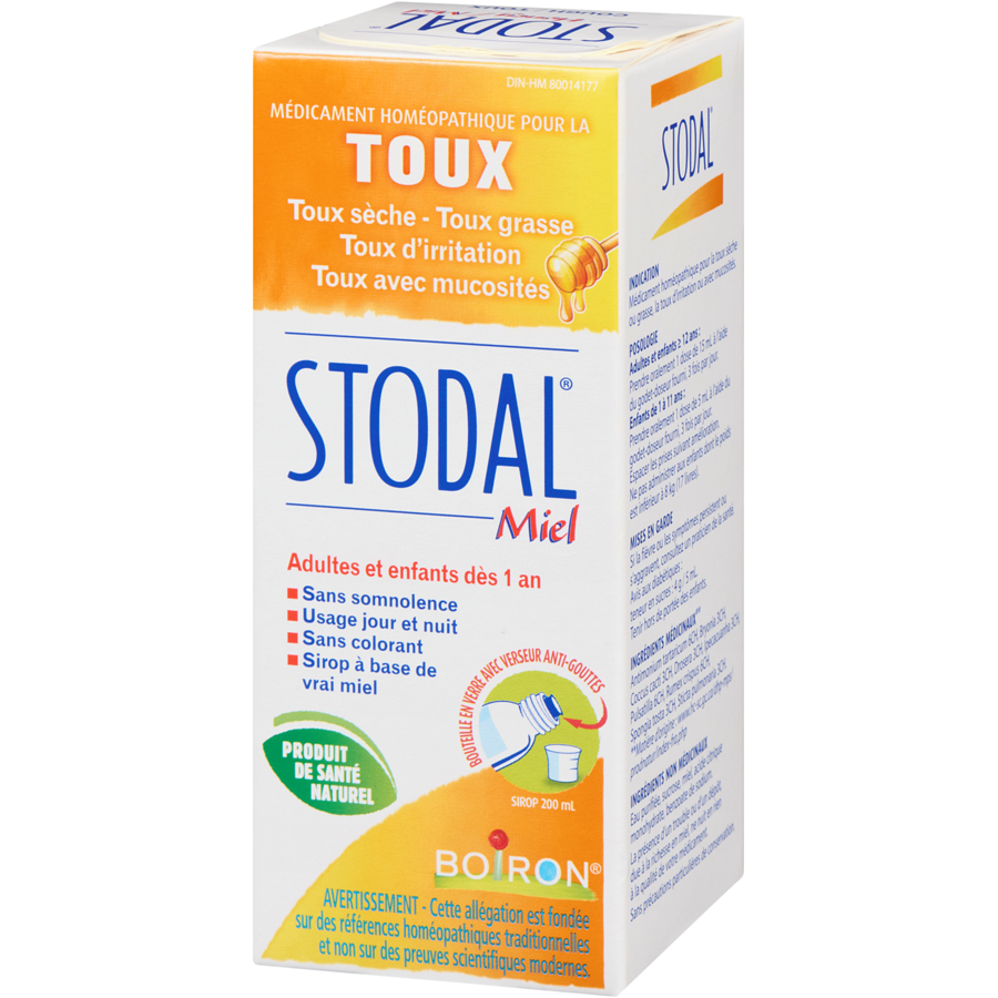 Stodal Honey For Dry Or Wet Cough / 蜂蜜配方止咳糖浆(适用于干咳或湿咳)- crescentpharmacy.ca