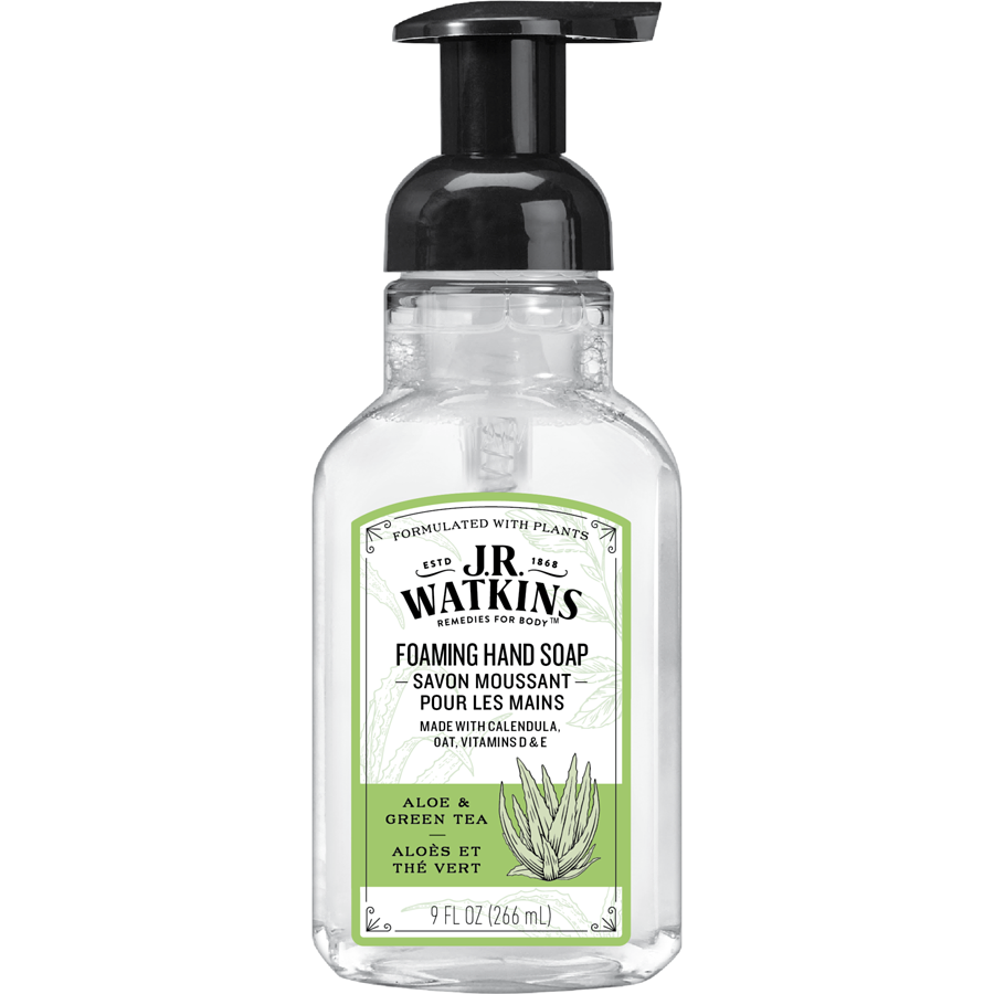 Foaming Hand Soap Aloe and Green Tea / 芦荟绿茶 泡沫洗手液 - crescentpharmacy.ca