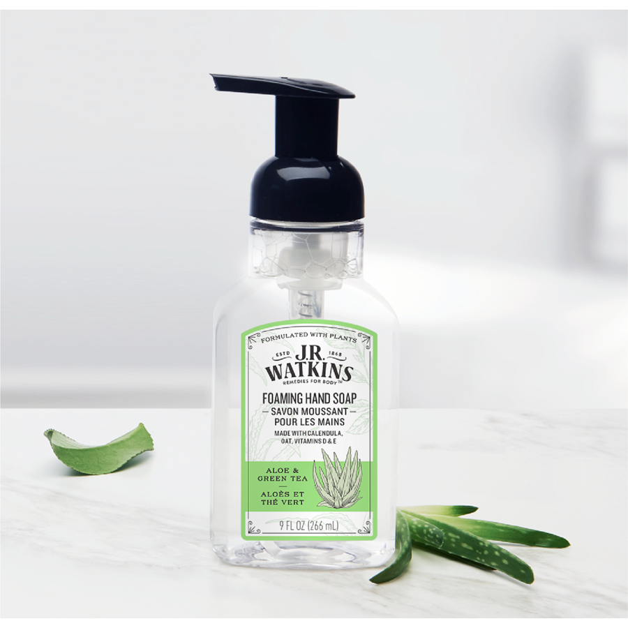 Foaming Hand Soap Aloe and Green Tea / 芦荟绿茶 泡沫洗手液 - crescentpharmacy.ca