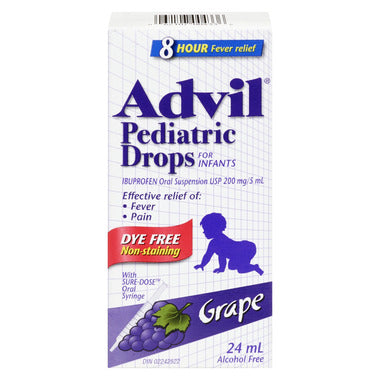 Pediatric Drops For Infants Dye Free Grape / 婴儿 缓解滴剂 无染色 葡萄味 - crescentpharmacy.ca