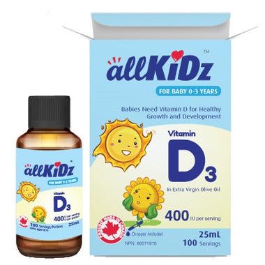 Baby Vitamin D3 Drops / 婴儿维生素D3滴剂 - crescentpharmacy.ca