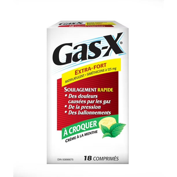 Fast Gas Relief Chewables Peppermint / 特效快速 缓解胃胀咀嚼片 薄荷味 - crescentpharmacy.ca