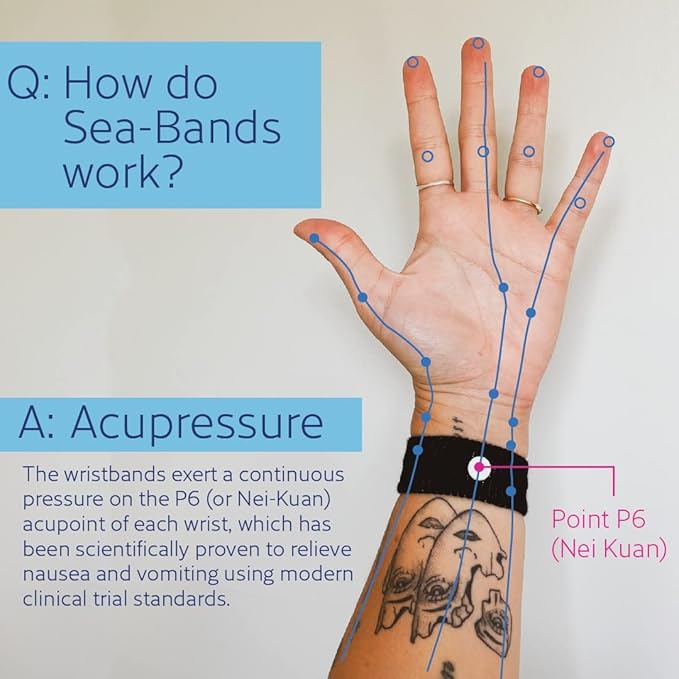 Anti-Nausea Acupressure Wristband / 防恶心 穴位腕带 - crescentpharmacy.ca