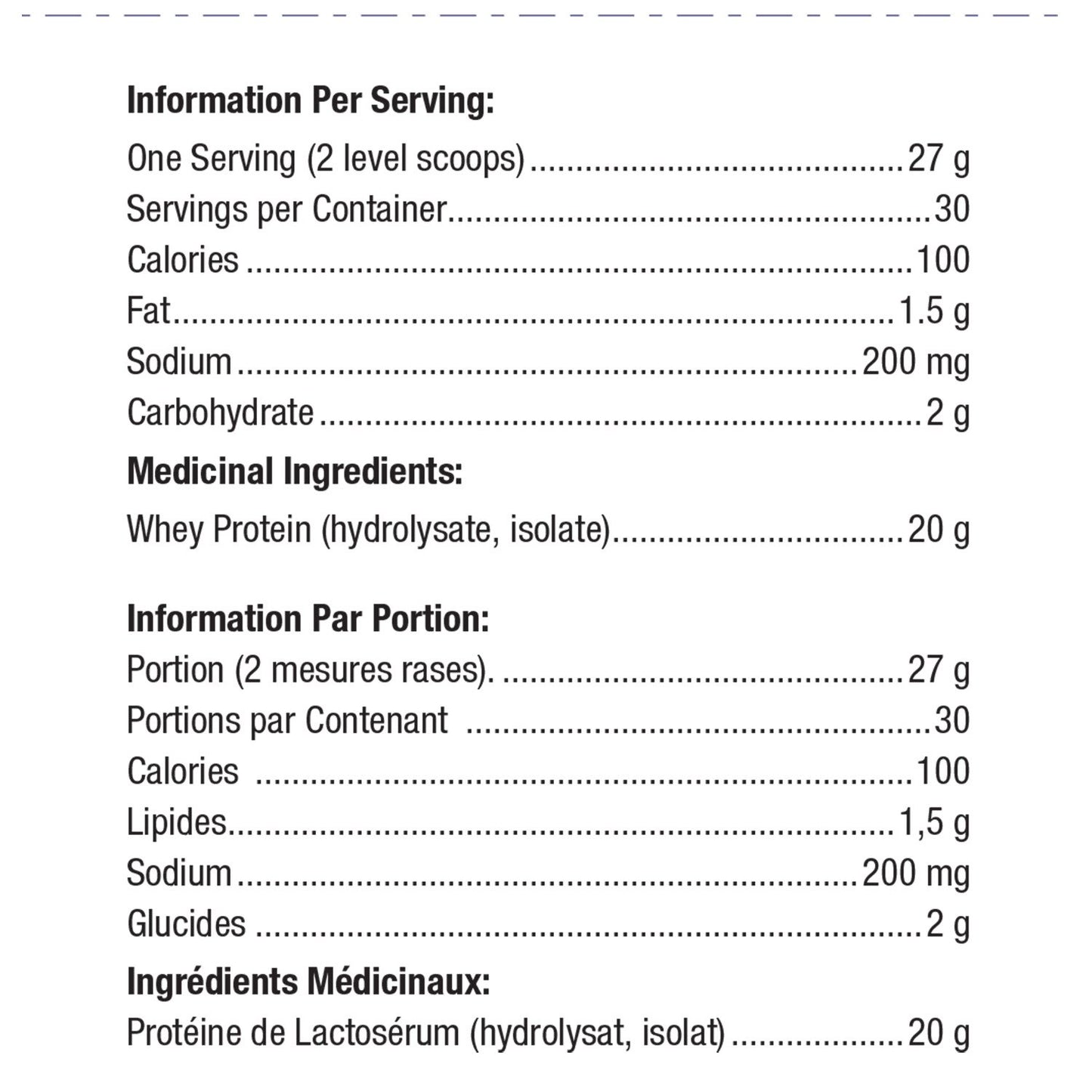 Perfect Protein™ Whey / 完美乳清蛋白 - crescentpharmacy.ca