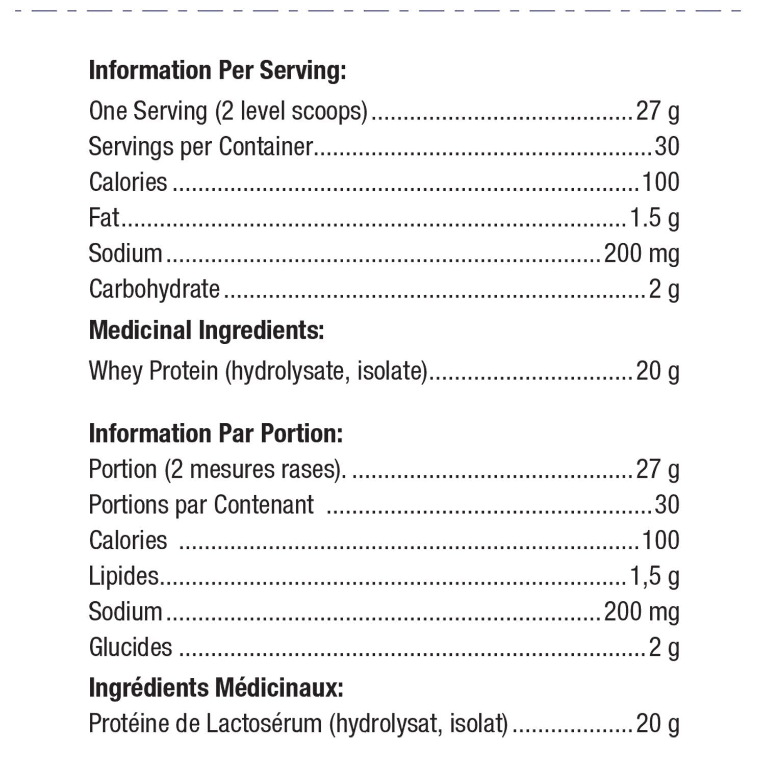 Perfect Protein™ Whey / 完美乳清蛋白 - crescentpharmacy.ca