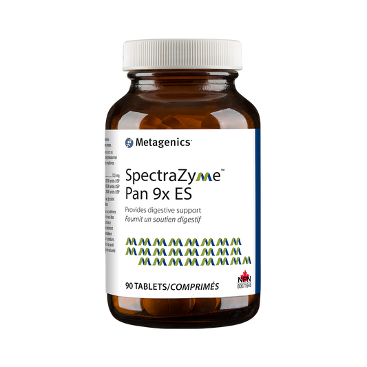 SpectraZyme Pan 9x ES / 高浓缩胰酶 9倍加强配方 消化酶补充剂 - crescentpharmacy.ca