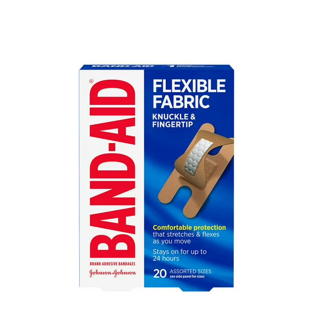 Flexible Fabric Knuckle and Fingertip Adhesive Bandages / 灵活织布型 关节和指尖创可贴 - crescentpharmacy.ca