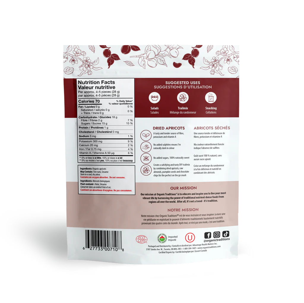 Organic Dried Apricots / 有机 杏子干 - crescentpharmacy.ca