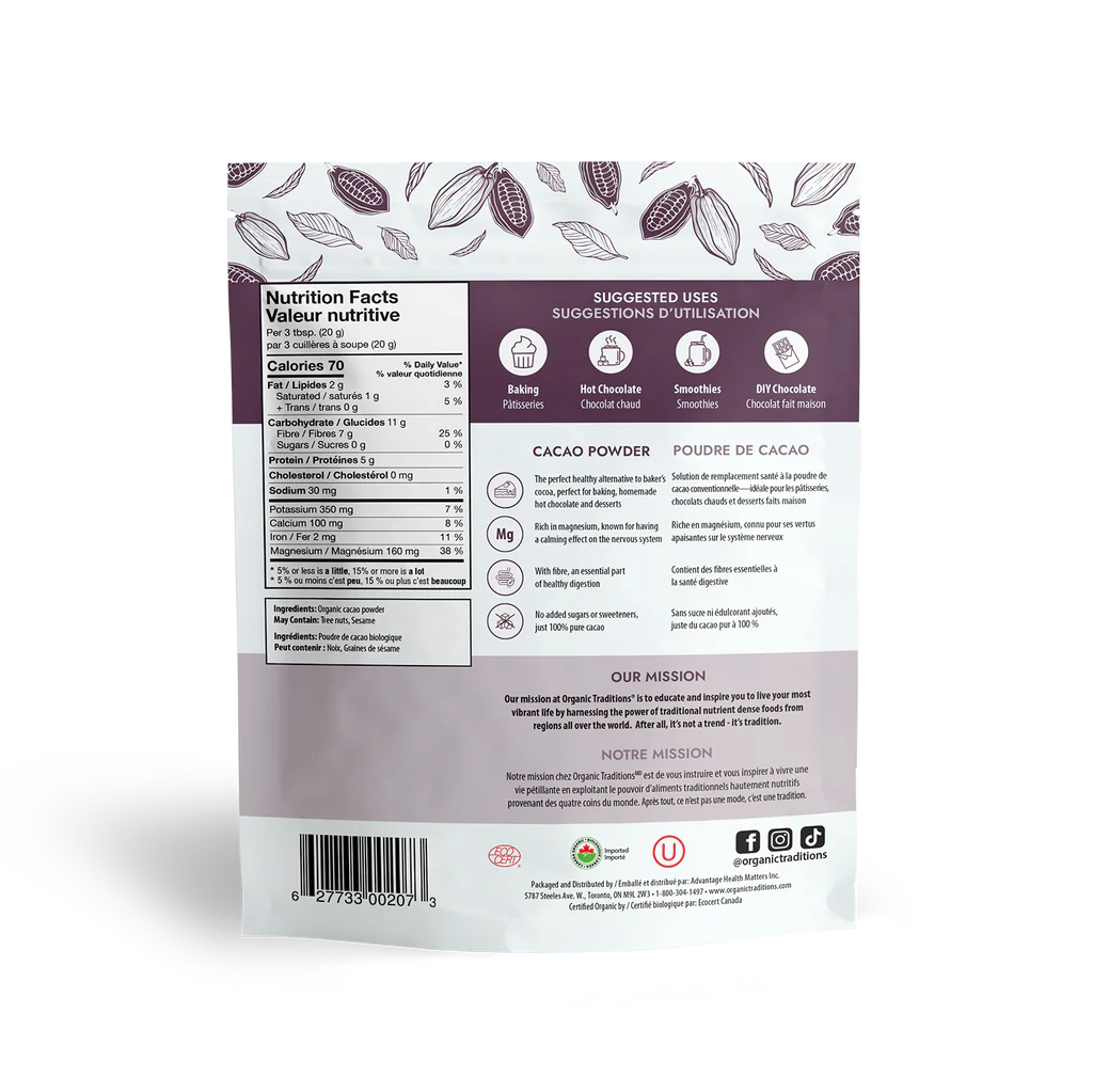 Organic Cacao Powder / 有机 可可粉 - crescentpharmacy.ca