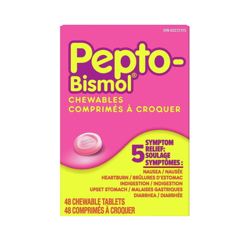 Pepto Bismol Chewables / 缓解胃部不适 咀嚼片 - crescentpharmacy.ca