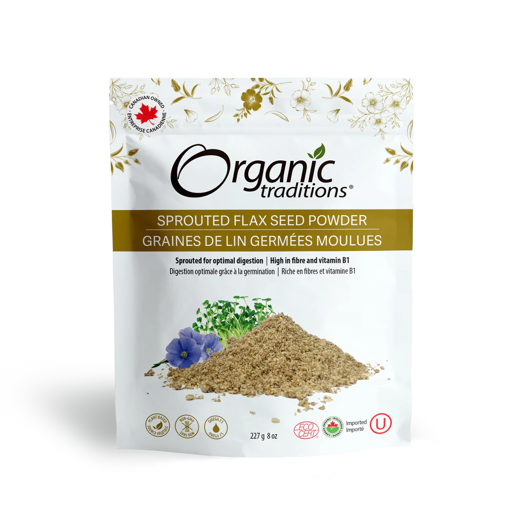 Organic Sprouted Flax Powder / 有机 发芽 亚麻籽粉 - crescentpharmacy.ca
