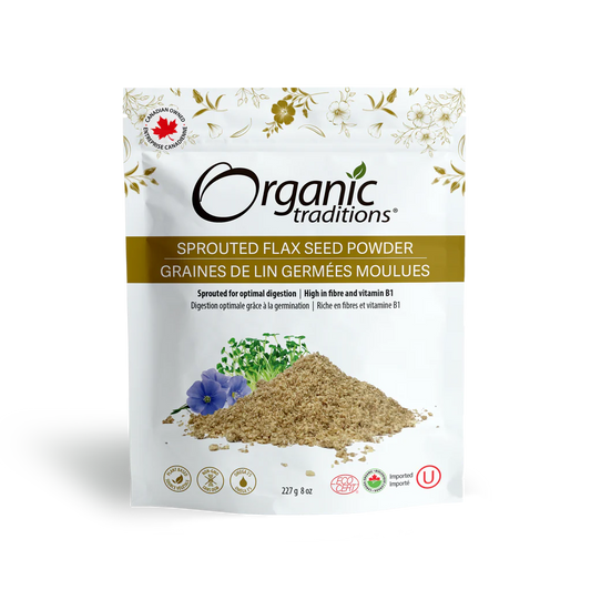 Organic Sprouted Flax Powder / 有机 发芽 亚麻籽粉 - crescentpharmacy.ca