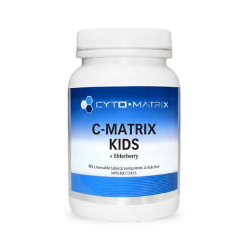 C-Matrix Kids + Elderberry Chewable / 儿童维生素C+接骨木提取物 咀嚼片 - crescentpharmacy.ca
