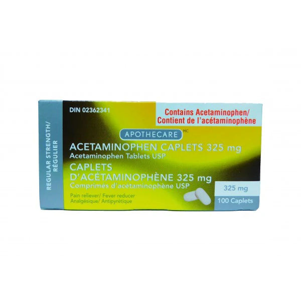 Acetaminophen Caplets 325mg / 止痛/退烧药 - crescentpharmacy.ca