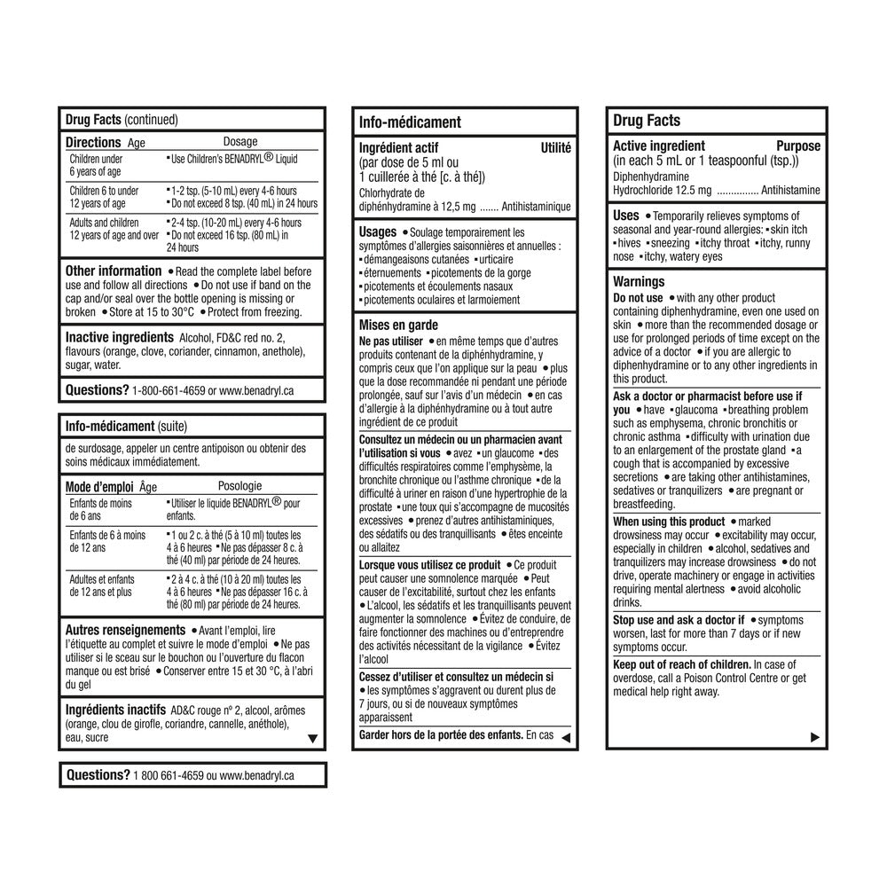 Allergy Liquid Elixir / 抗过敏液体糖浆 - crescentpharmacy.ca