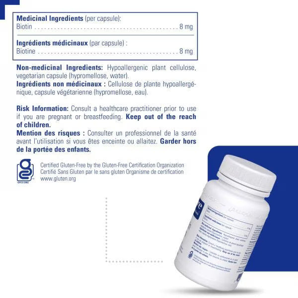 Biotin 8 mg / 生物素 8 毫克 - crescentpharmacy.ca