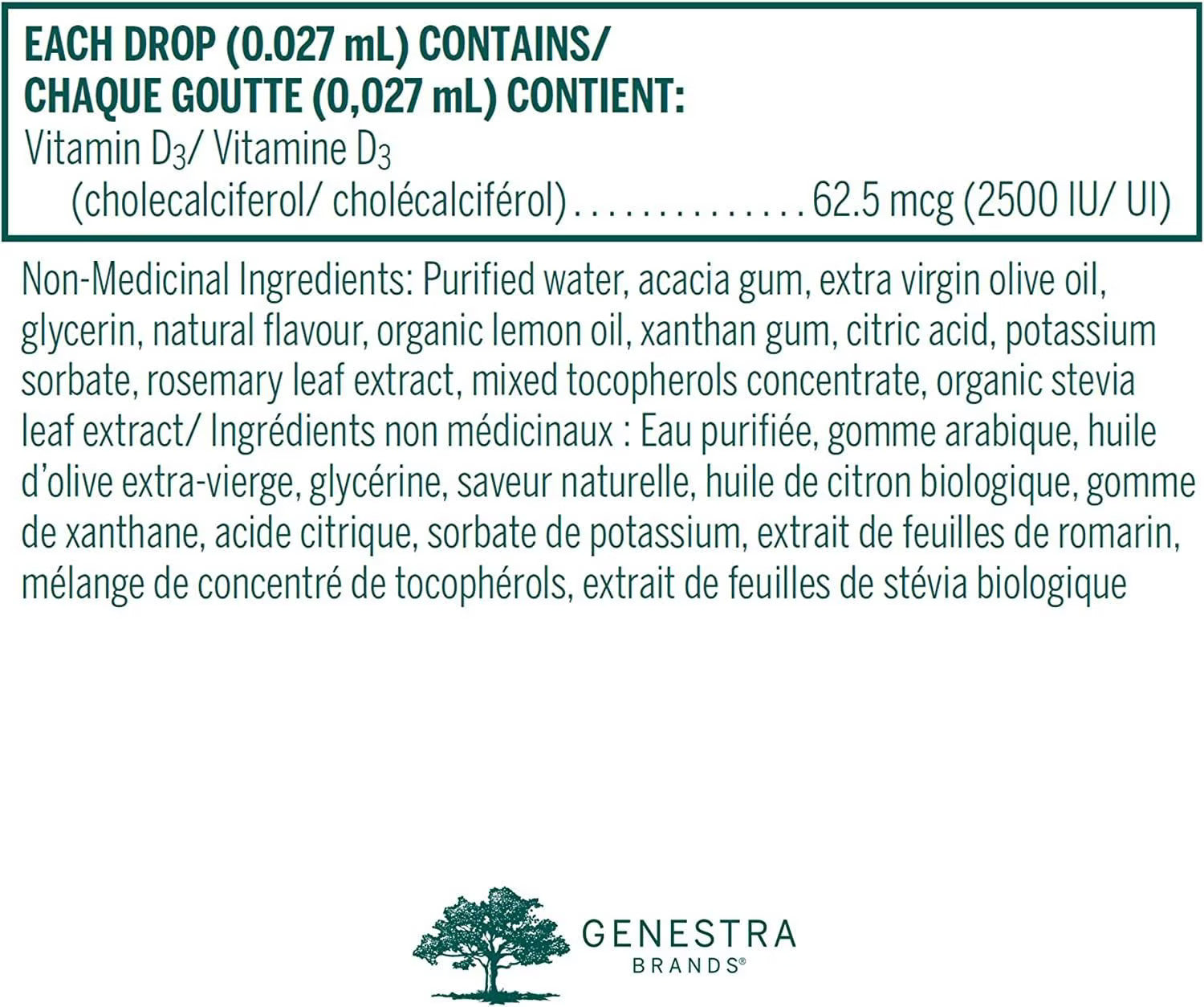 D-Mulsion 2500 / 维生素 D-乳液 2500 - crescentpharmacy.ca