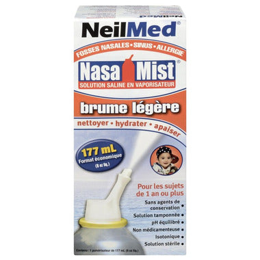 NasaMist Gentle Mist Saline Spray / 温和 生理盐水 喷雾 - crescentpharmacy.ca