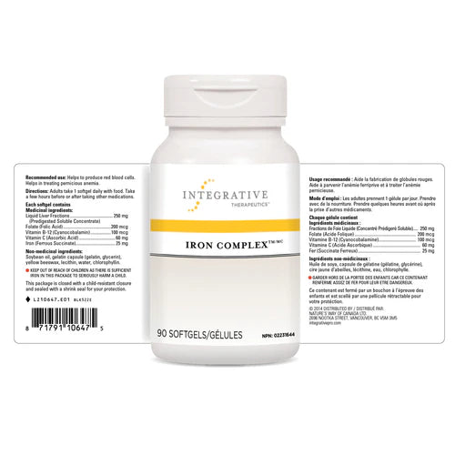 Iron Complex™ / 铁复合配方补充剂 - crescentpharmacy.ca