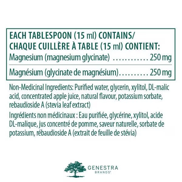 Magnesium Glycinate Liquid / 甘氨酸镁液体 - crescentpharmacy.ca