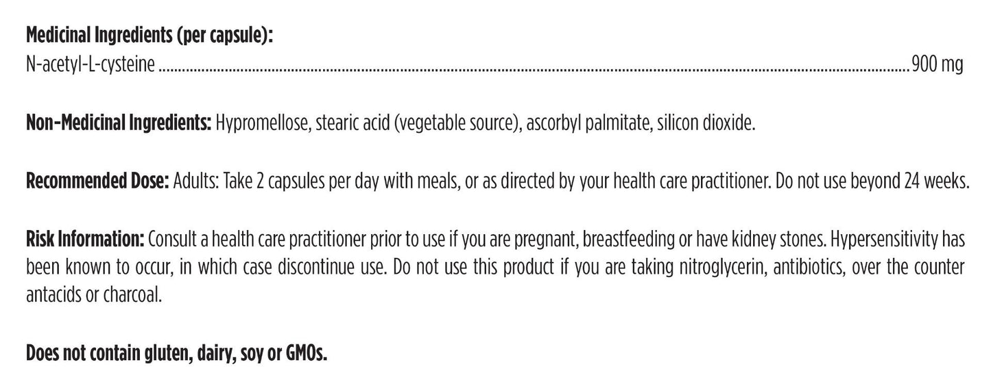 N-Acetyl-Cysteine / N-乙酰半胱氨酸 - crescentpharmacy.ca