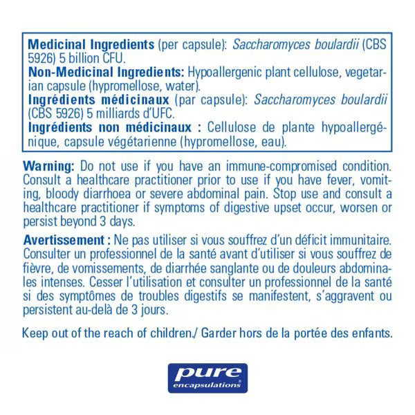 Saccharomyces Boulardii / 酵母益生菌 - crescentpharmacy.ca