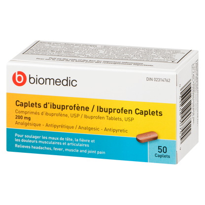 Ibuprofen 200mg caplets / 布洛芬胶囊片 200毫克 - crescentpharmacy.ca