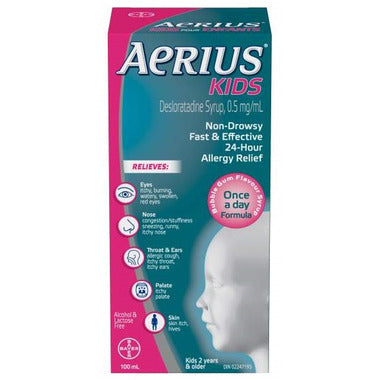 Kids Non-Drowsy Bubble Gum Allergy Relief / 儿童 非嗜睡型 抗过敏药 泡泡糖味 - crescentpharmacy.ca