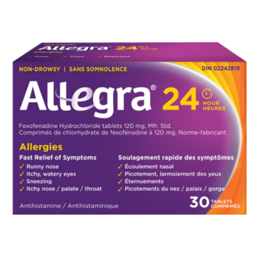 Non-Drowsy 24 Hour Relief Tablets / 24小时 过敏缓解片 非嗜睡型 - crescentpharmacy.ca