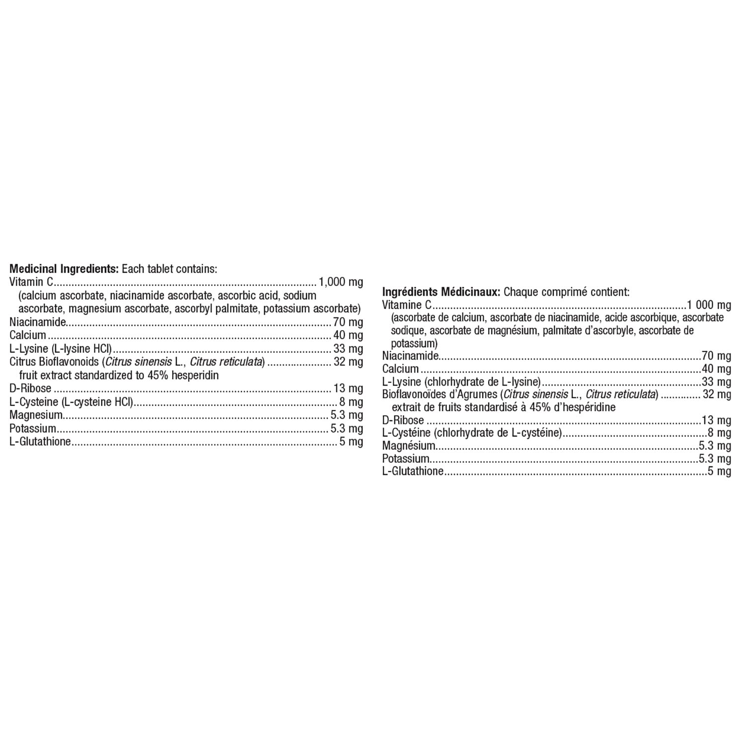 Ultra C™ 1000 / 超级 C™ 1000 - crescentpharmacy.ca
