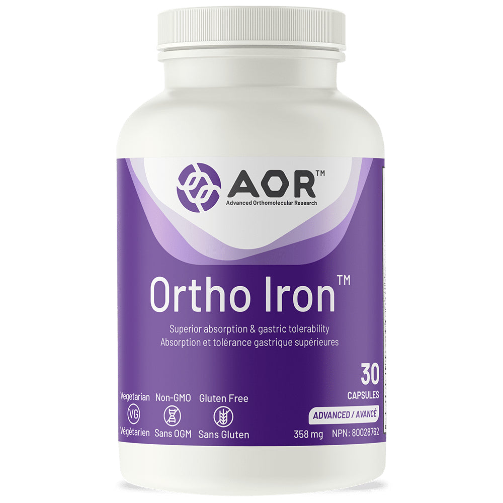 Ortho Iron / 铁补充剂 30 caps - crescentpharmacy.ca