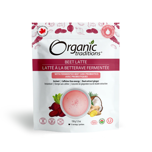 Organic Beet Latte with Fermented Beets and Probiotics / 有机 甜菜拿铁 配发酵甜菜和益生菌 - crescentpharmacy.ca