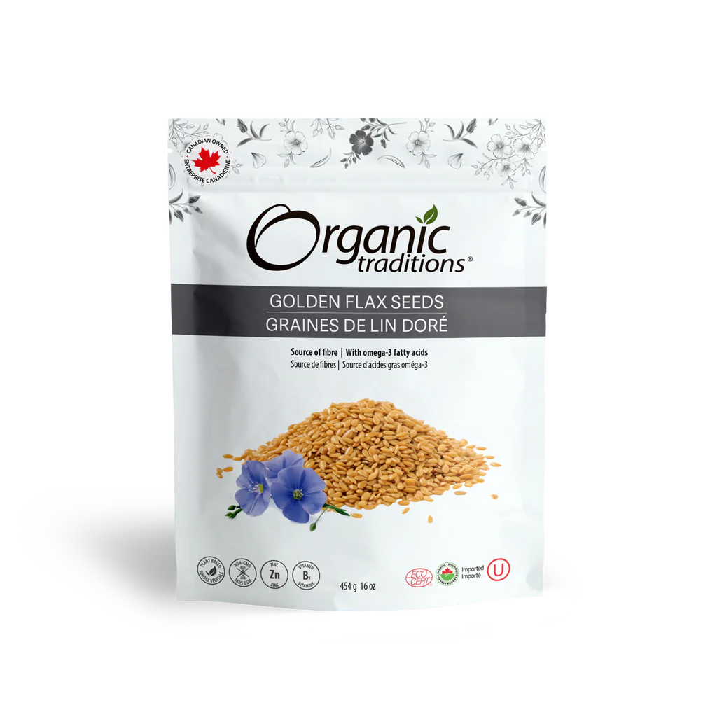 Organic Golden Flax Seeds / 有机 金色亚麻籽 - crescentpharmacy.ca