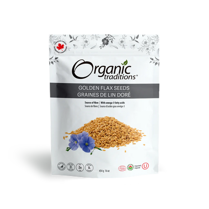 Organic Golden Flax Seeds / 有机 金色亚麻籽 - crescentpharmacy.ca