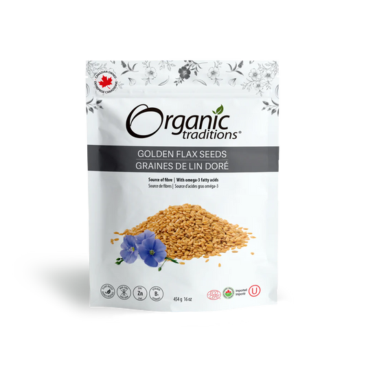 Organic Golden Flax Seeds / 有机 金色亚麻籽 - crescentpharmacy.ca