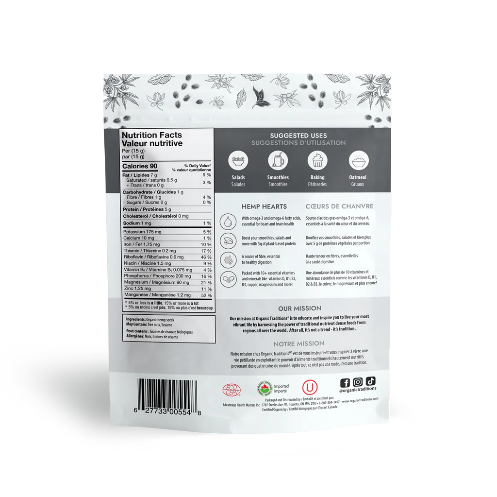 Organic Hemp Hearts / 有机 大麻籽仁 - crescentpharmacy.ca