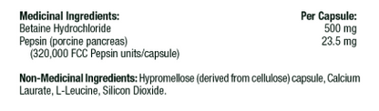 Betaine HCL & Pepsin