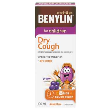 Dry Cough Syrup Grape for Children / 儿童用 缓解干咳糖浆（葡萄味）- crescentpharmacy.ca