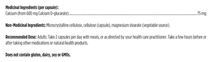 Calcium D-Glucarate / 葡萄糖酸钙 - crescentpharmacy.ca
