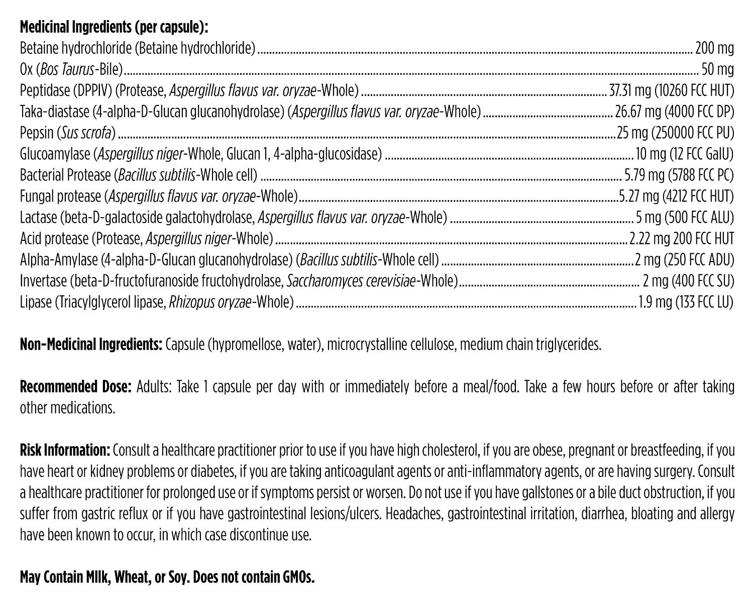 Digestzymes™ / 消化酶™  - crescentpharmacy.ca