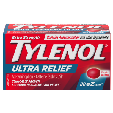 Ultra Relief Tough on Headaches eZ Tabs / 泰诺 超强缓解头痛 易咽片 - crescentpharmacy.ca